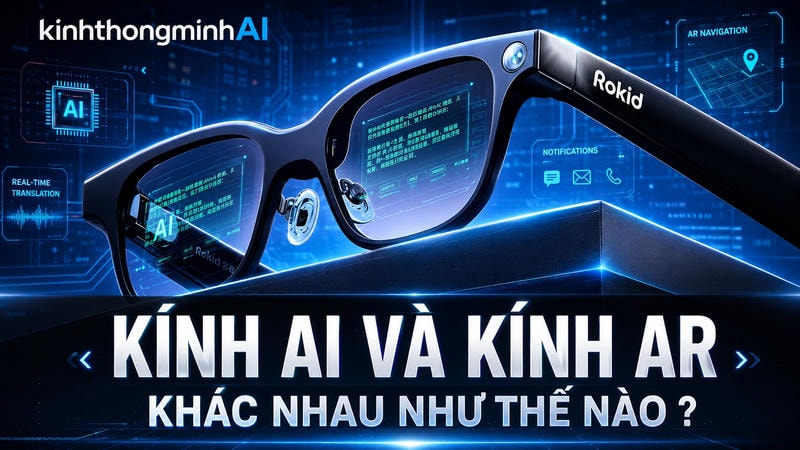 Kính AI và kính AR khác nhau như thế nào