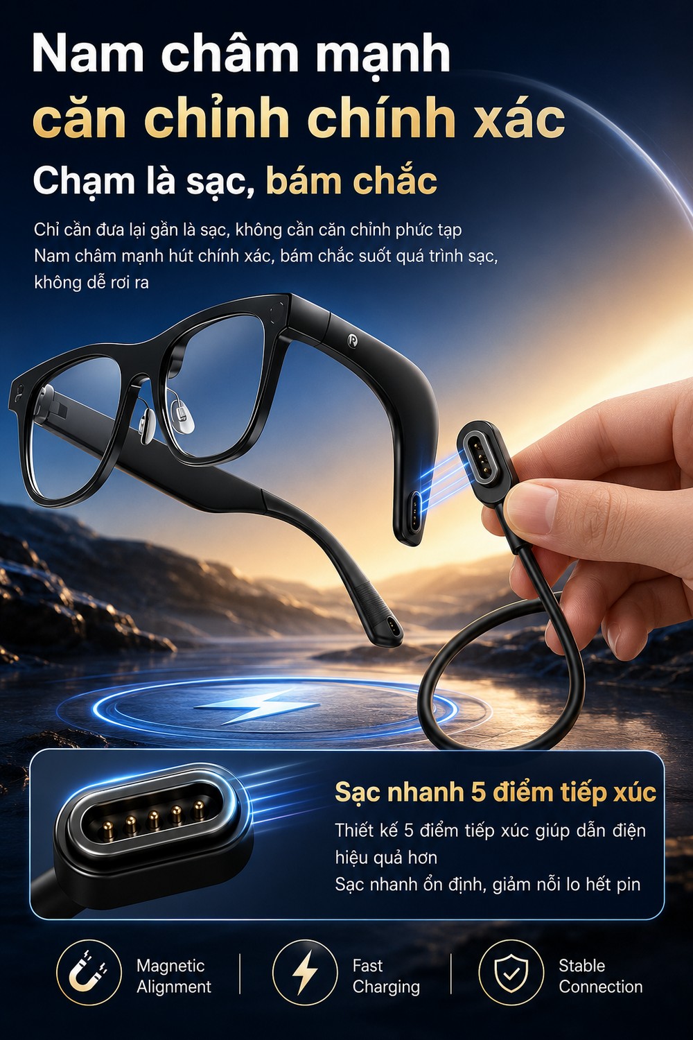 Rokid Cáp Sạc, Đầu Chuyển Đổi Usb, Type C