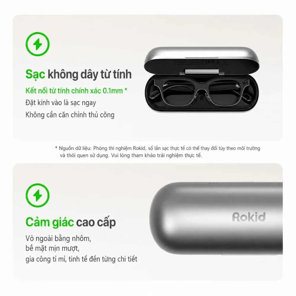 Hộp Sạc Kính Thông Minh Rokid Glasses Charging Case Chính Hãng